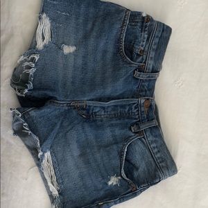 Free People Size 27 Distressed Shorts